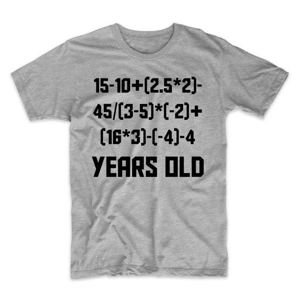 13th Birthday Shirt - 13 Years Old Algebra Equation Funny 13th Birthday Math Men's T-Shirt