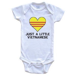 Just A Little Vietnamese One Piece - Funny Vietnam Flag   Baby Bodysuit