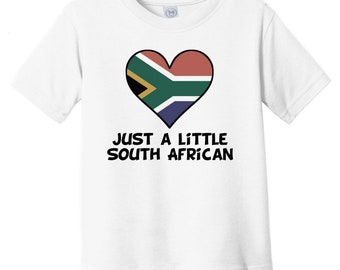 Just A Little South African Baby T-Shirt - Funny South Africa Flag Infant / Toddler Shirt