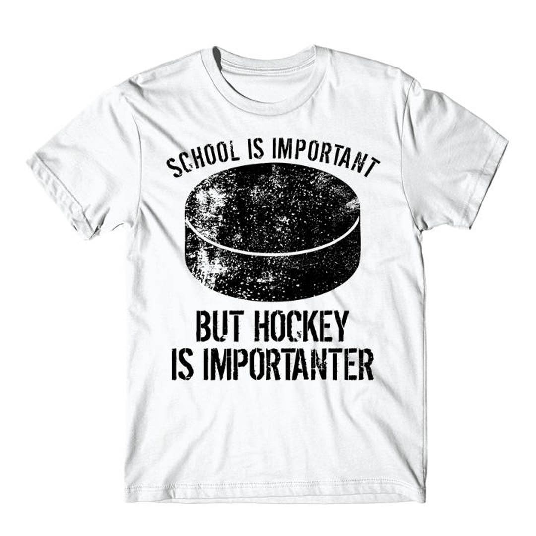 レディースファッション School Is Important, But Hockey Is Importanter - Hockey Tee T-Shirt Amazon.com: School Is Important But Hockey Is More