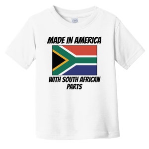 Baby Kids South Africa Shirt  - Made In America With South African Parts Funny Infant / Toddler Shirt