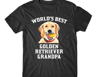 Camiseta gráfica "El mejor abuelo golden retriever del mundo" de Really Awesome Shirts