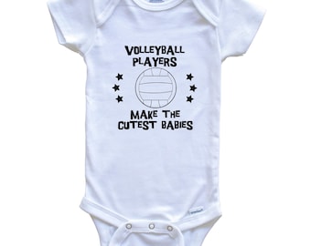 Funny Volleyball Baby Bodysuit - Volleyball Players Make The Cutest Babies One Piece
