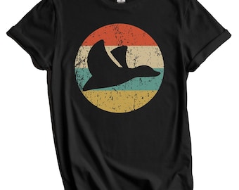 Retro Duck Hunting Shirt - Duck Hunter Gift - Flying Duck Icon Shirt