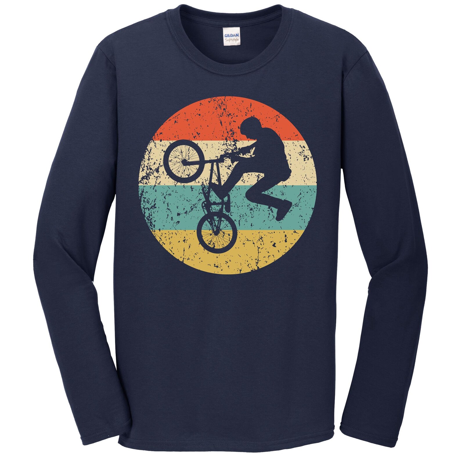 BMX Shirt Vintage Retro BMX Bike Rider Long Sleeve Tshirt Etsy