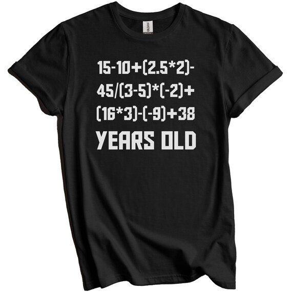 60 Years Old Algebra Equation Funny 60th Birthday Math Shirt 60 Years Old Algebra Equation Funny 60th Birthday Math Shirt