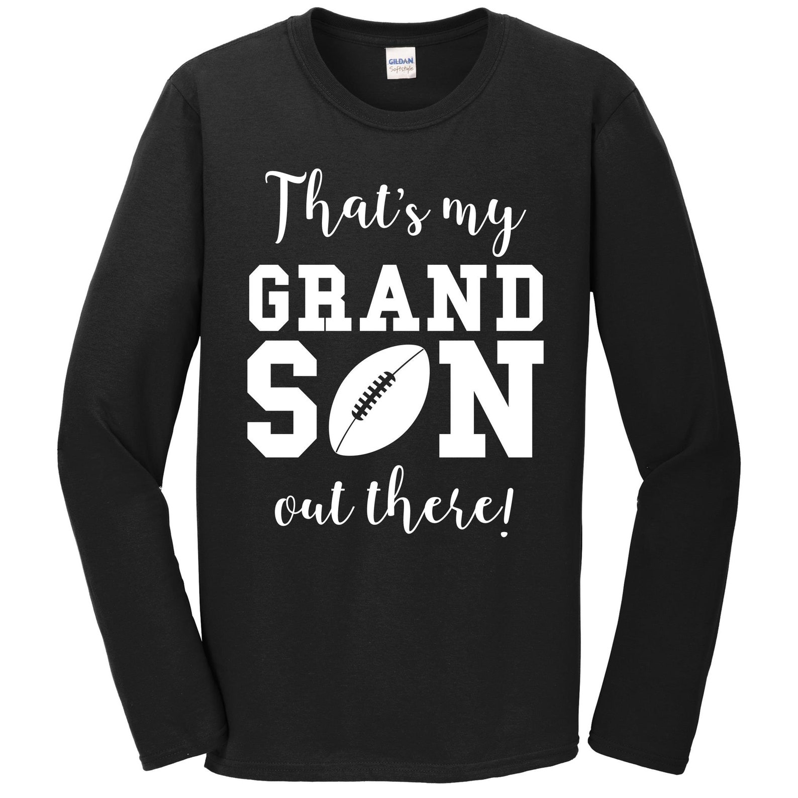 That's My Grandson Football Grandma and Grandpa T-Shirt main image 0