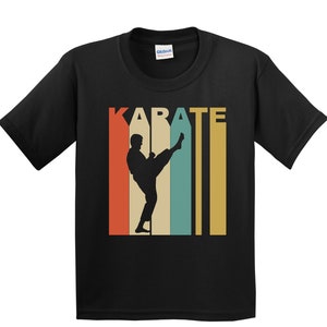 Kids Karate Shirt - Retro Martial Arts Youth T-Shirt - Karate Shirt for Kids - Karate Gift