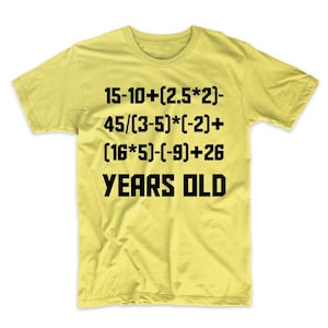 80th Birthday Shirt - 80 Years Old Algebra Equation Funny 80th Birthday Math T-Shirt 画像 2