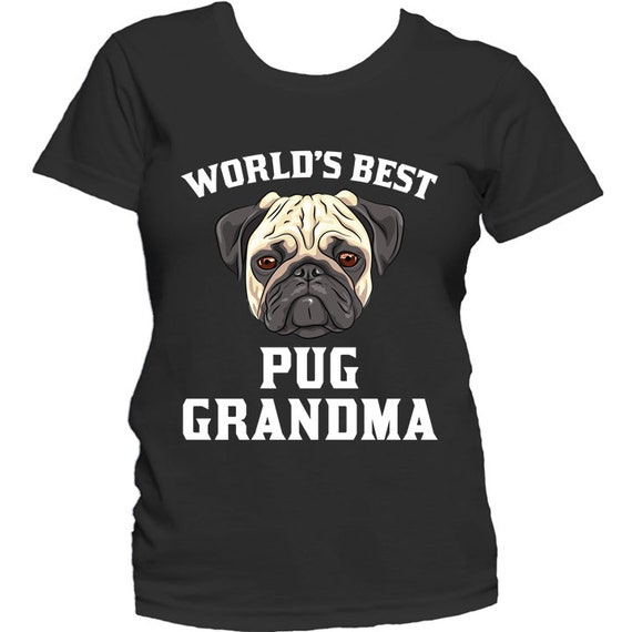 Womens Pug Grandma T-Shirt Womens Pug Grandma T-Shirt
