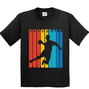 Kids Dodgeball Shirt - Retro Dodgeball Player Youth T-Shirt - Dodgeball Shirt for Boys