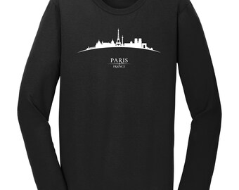 Long Sleeve Paris Shirt - Paris France Cityscape Downtown Skyline T-Shirt