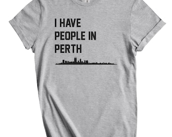 Maglietta con lo skyline di Perth, Australia - Ho persone a Perth