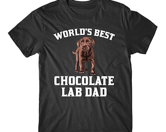Weltbestes Chocolate Lab Dad Hundebesitzer Grafik-T-Shirt von Really Super Shirts