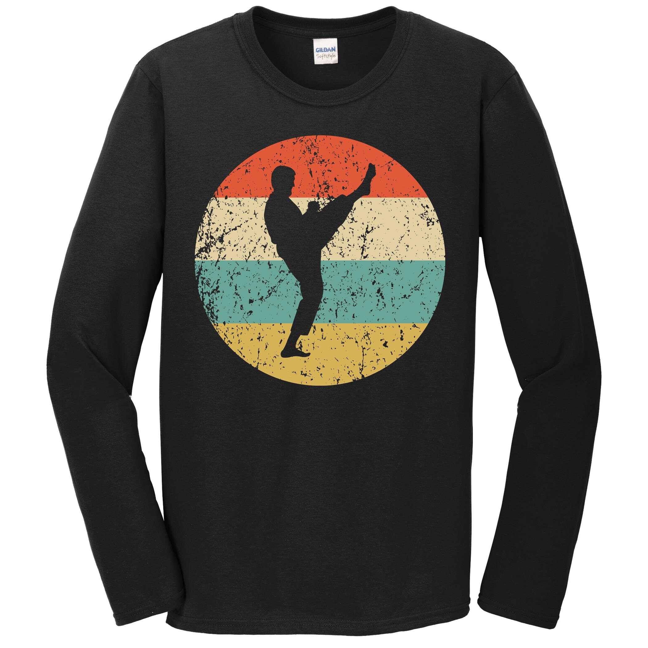 Karate Shirt Vintage Retro Martial Arts Long Sleeve TShirt Etsy