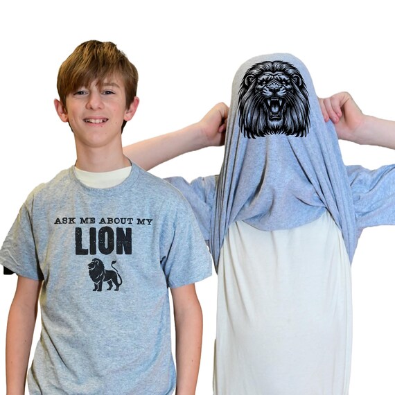 Ask Me About My Lion Flip Shirt - Funny African Lion T-shirt