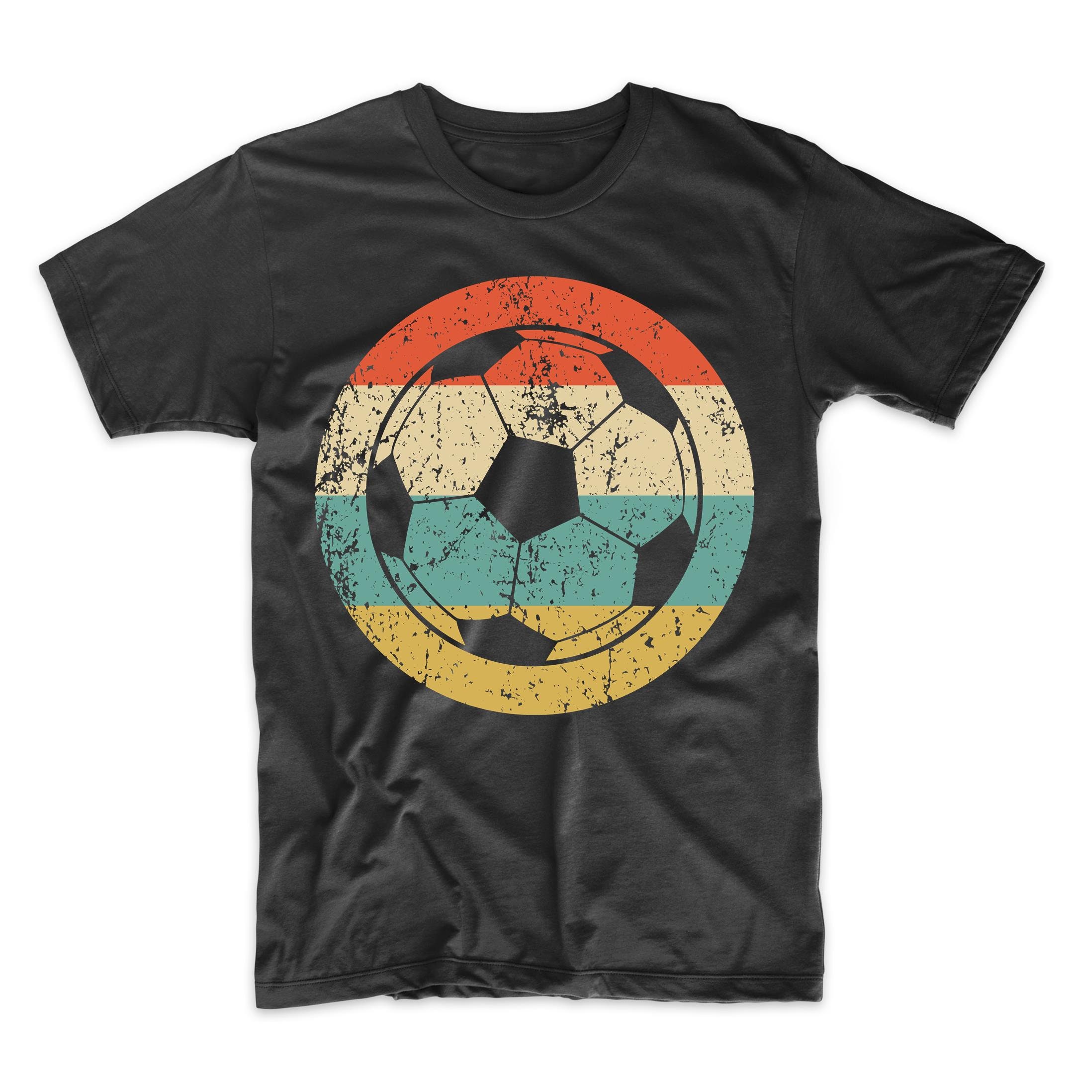 Men's Soccer Shirt Retro Soccer Ball Icon Tshirt Etsy