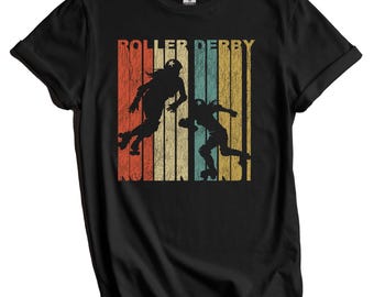 Retro Roller Derby Shirt - Roller Derby Skater T-Shirt - Roller Derby Geschenk
