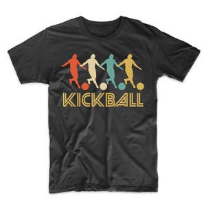 Kickball Player Retro Pop Art Kickball Graphic T-Shirt by Really Awesome Shirts