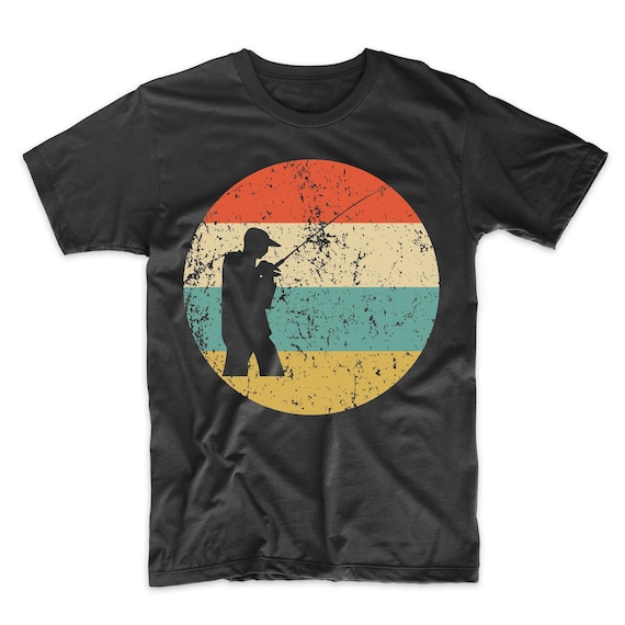 Fishing Shirt Vintage Retro Fisherman Men's T-shirt Fishing Icon Shirt 