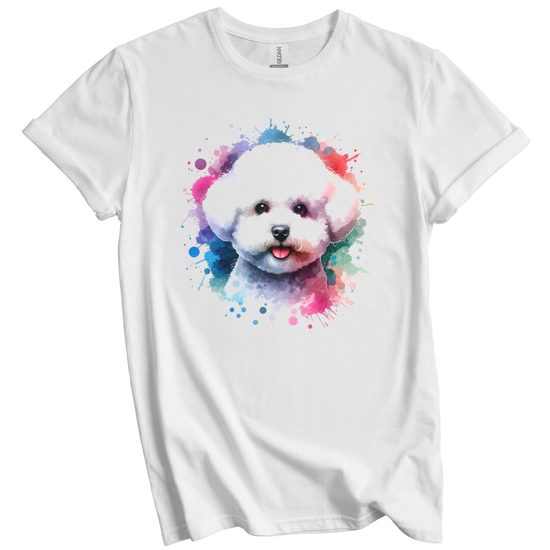 Bichon Frise Dog Pattern Print Women Hoodie Dress