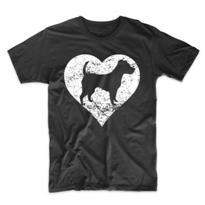 Jack Russell Terrier Shirt - Distressed Jack Russell Terrier Heart Dog Owner Graphic T-Shirt