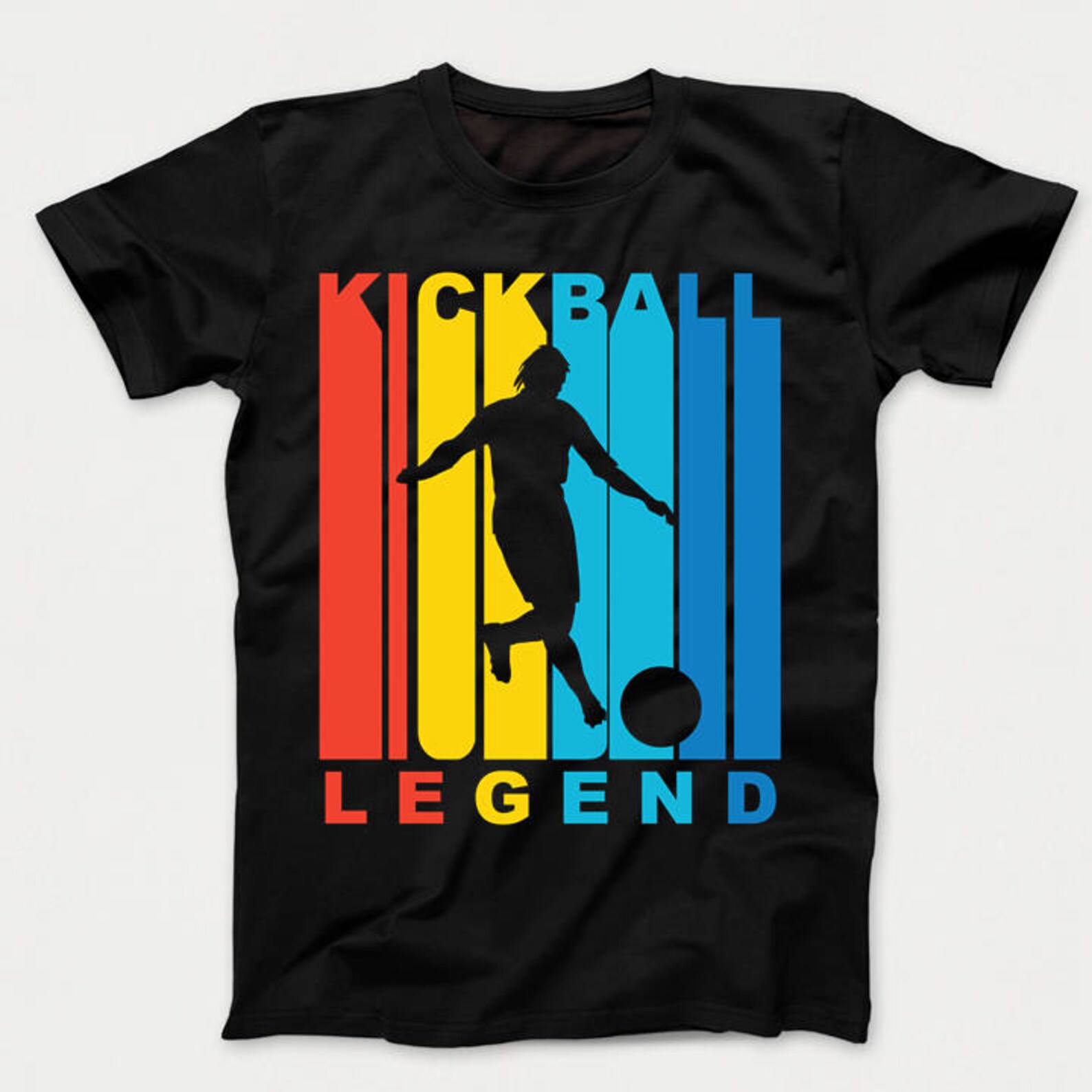 Kids Kickball Shirt Retro 1970's Style Kickball Legend Etsy