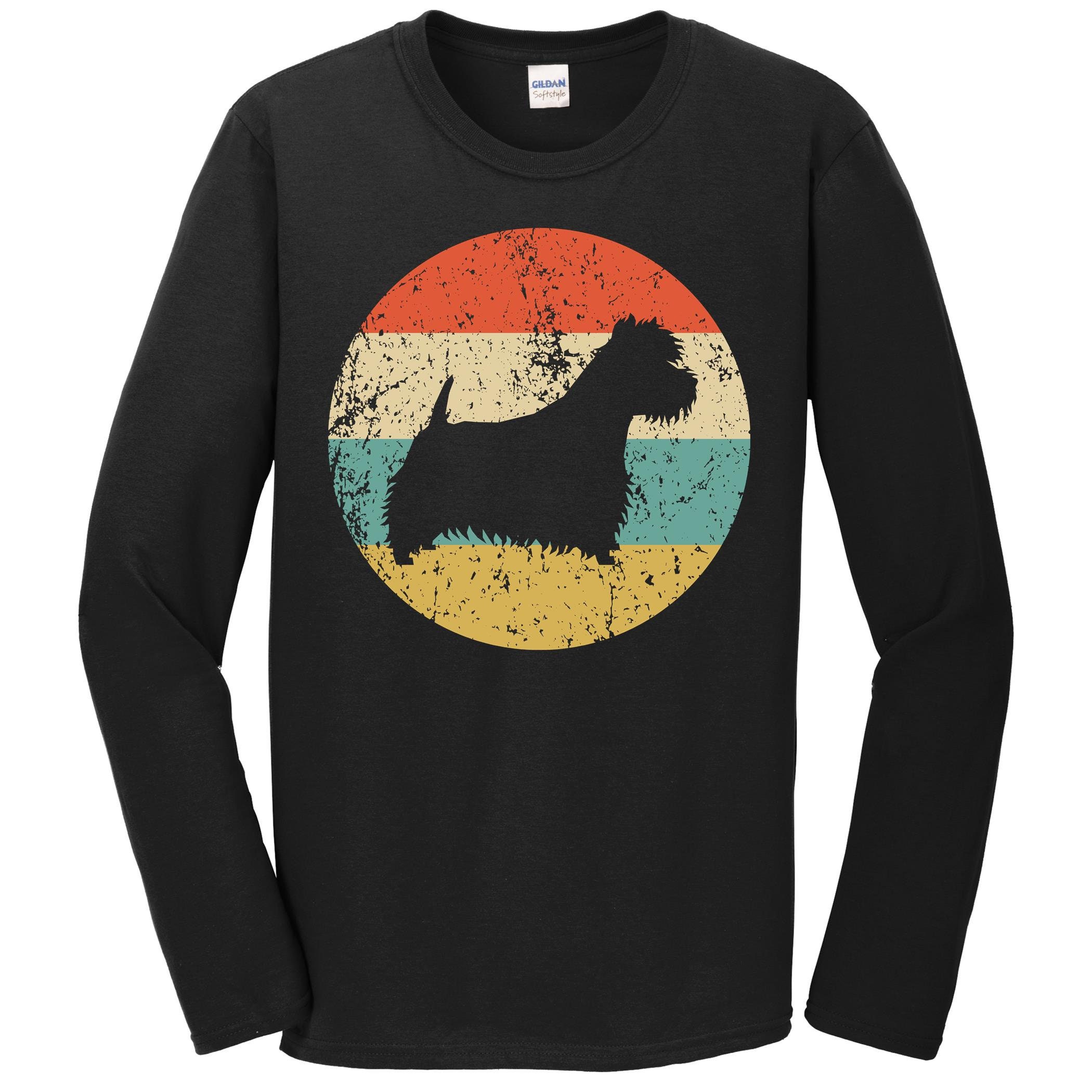 Westie Shirt - Retro West Highland White Terrier Long Sleeve T 