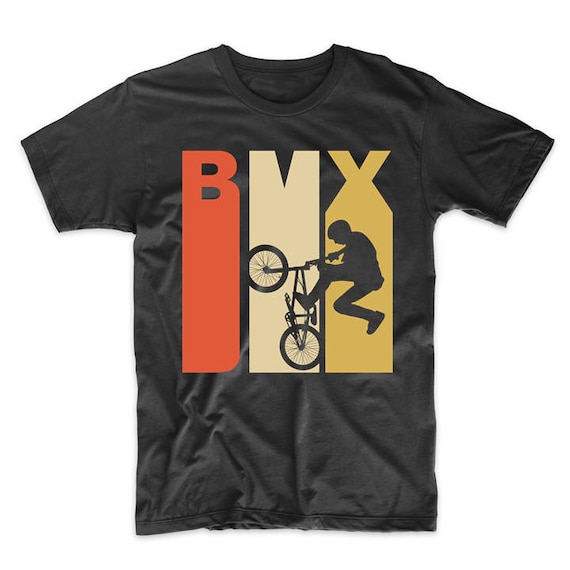 Newborn Childrens Retro 1970s Style BMX Silhouette Printed Long Sleeve 100/% Cotton Infants Clothes