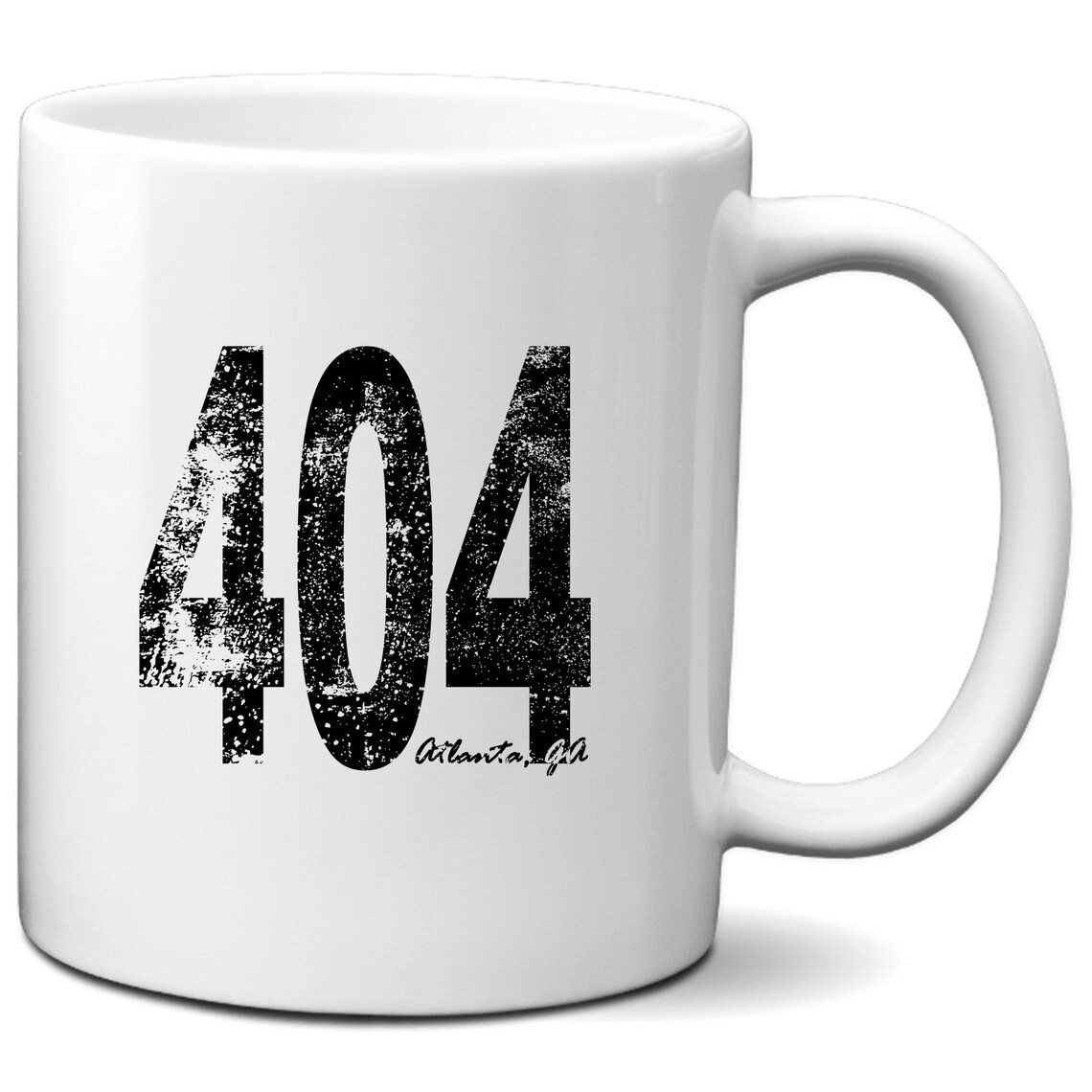 Retro atlanta area code 404 coffee mug etsy