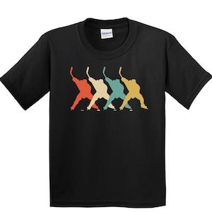 Kids Hockey Shirt - Retro Pop Art Hockey Player Shirt for Kids - Youth Hockey T-Shirt - Hockey Gift for Boys