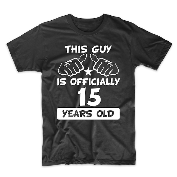 15th Birthday Men Shirt - Etsy