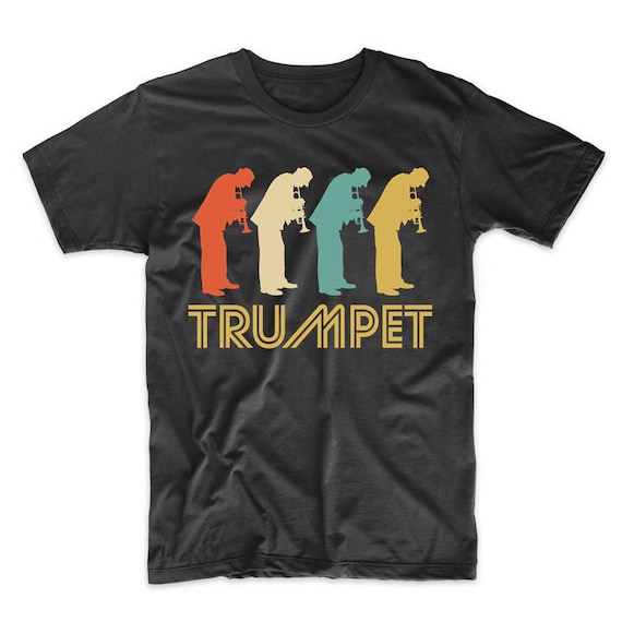 Trumpet Shirt. Retro Style T-Shirt For Trumpet Player Trumpet Shirt. Retro Style T-Shirt For Trumpet Player