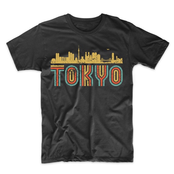 Men's Tokyo Shirt - Retro Vintage Style Tokyo Japan Skyline T-Shirt