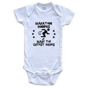 Funny Running Baby Bodysuit - Marathon Runners Make The Cutest Babies One Piece