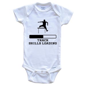 Track Skills Loading Baby Bodysuit - Funny Hurdles Baby One Piece
