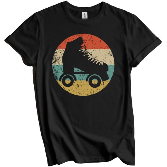 Roller Derby Shirt - Roller Derby Gift - Retro Roller Skate Icon T-Shirt
