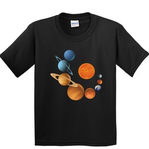 Kids Solar System Shirt - Kids Planet Shirt - Space Science Gift for Kids - Planets Of Our Solar System Outer Space Youth T-Shirt