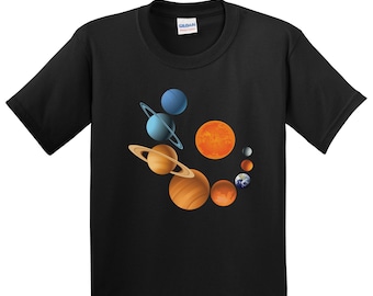Kids Solar System Shirt - Kids Planet Shirt - Space Science Gift for Kids - Planets Of Our Solar System Outer Space Youth T-Shirt