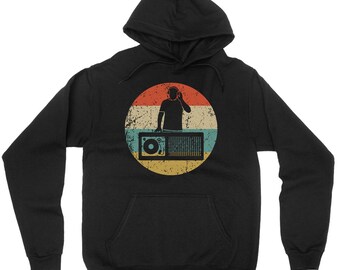 EDM Music Hoodie - Retro DJ Booth Icon Hooded Sweatshirt