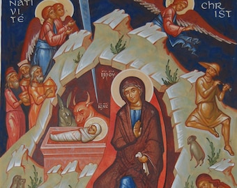 Icon of the Nativity (birth) of Christ