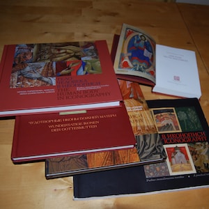 All our five icon books: 3 manuals Landscapes, Draperies, Human Body Miracle-Working Icons Icons, Truth and Fables image 1