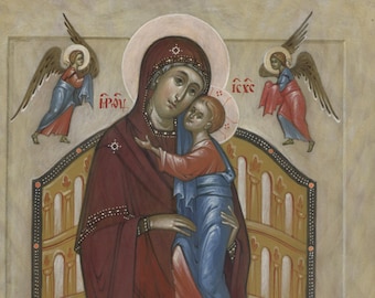 Icon of Enthroned Mother of God