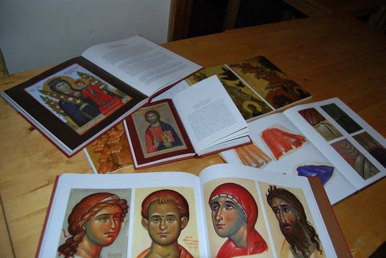 All our five icon books: 3 manuals Landscapes, Draperies, Human Body Miracle-Working Icons Icons, Truth and Fables image 2