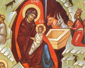 Icon of the Nativity (birth) of Christ