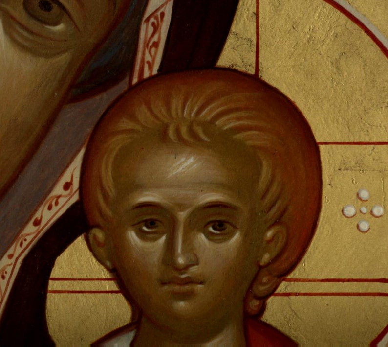 hand-painted Kazan icon of the Mother of God hand-painted Kazan icon of the Mother of God