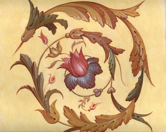 Renaissance floral motif