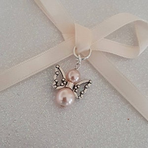 Bouquet charm, Bridal Charm, Wedding Bouquet charm, hand crafted Angel & Gift Bag