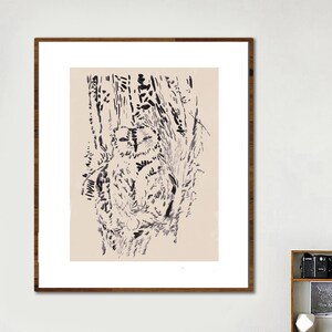 Owl Art Print, Owl Illustration, Bird Wall Art, Woodland Print, Owl Sketch, Farmhouse Wall Decor, Neutral Wall Decor, Country Wall Art, Gift