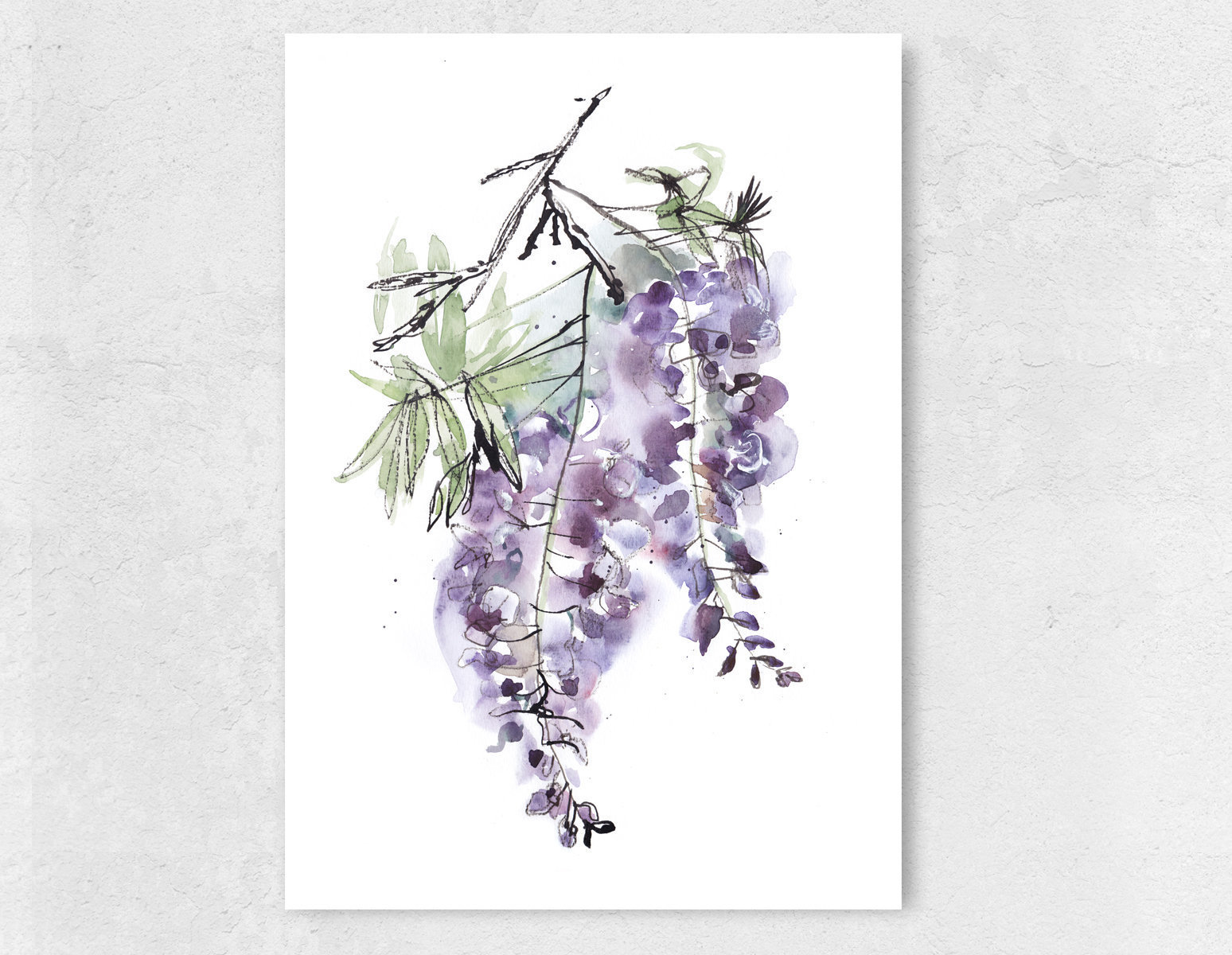 Purple Floral Botanical Illustration Floral Bright Purple Bedroom Wall Decor Wisteria Flowers Art Print Purple Flower Watercolor Painting Purple Floral Botanical Illustration Floral Bright Purple Bedroom Wall Decor Wisteria Flowers Art Print Purple Flower Watercolor Painting